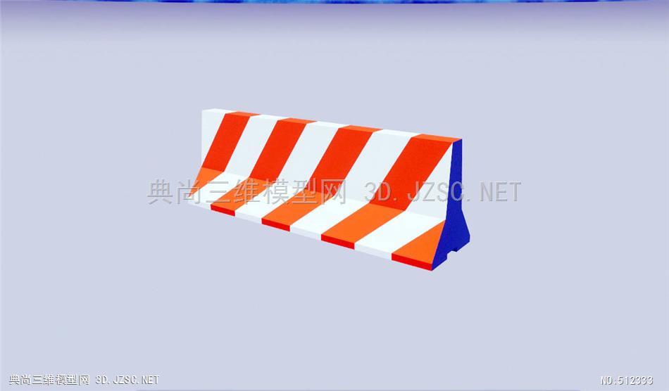 水马道路护栏草图SU免费下载