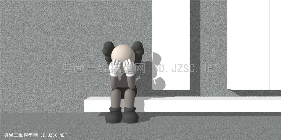 现代 公仔 布偶玩偶 kaws 雕塑 软装 摆件