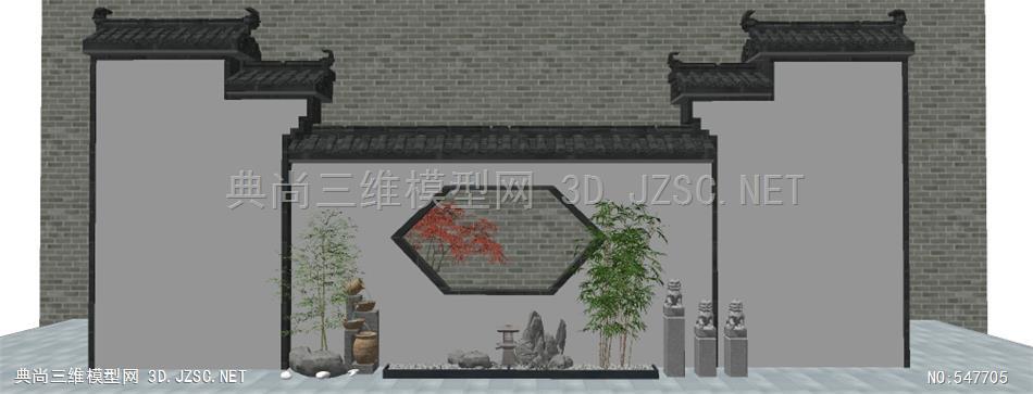 超精细精品模型新中式日式禅意枯山水景园艺小品 (19)