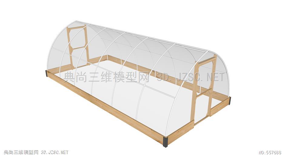 景观小建筑su模型温室大棚植物培育室su模型28