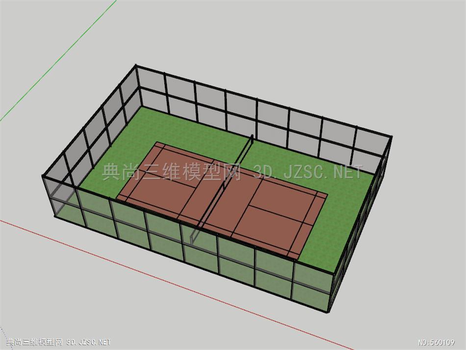 网球场标准尺寸 带铁网