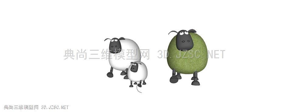 儿童区雕塑摆件小品羊02