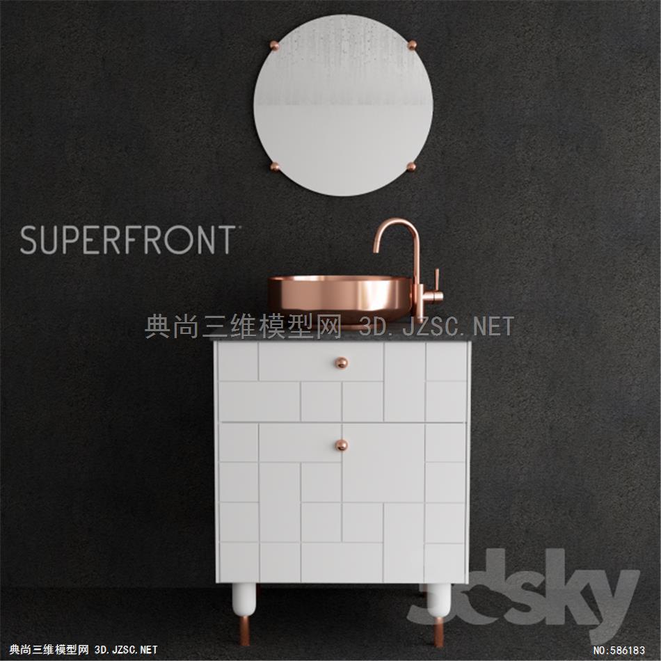 浴室柜 立柱盆 梳妆台 洗手盆家具-衣柜书柜 - 家具-衣柜书柜511112.56f8f49e48428
