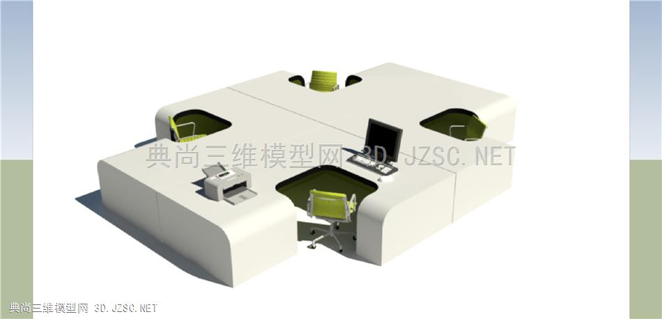 现代风格办公桌