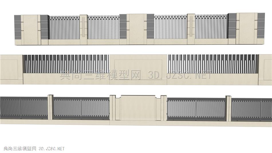 自己建的精致新中式围墙