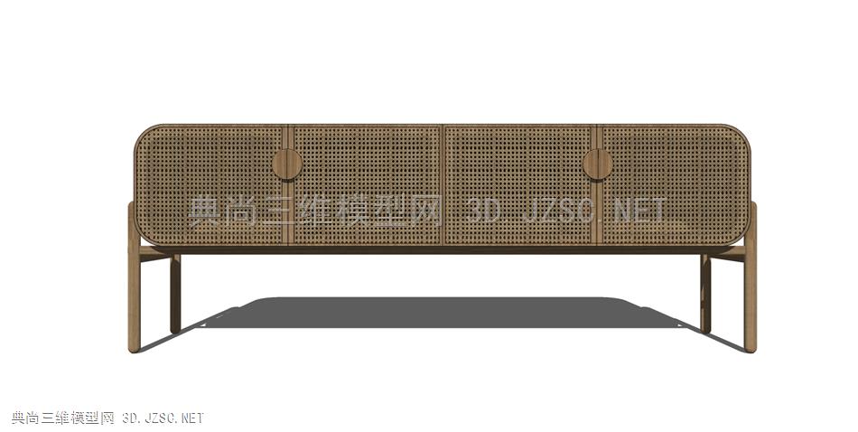 现代风格民宿风矮柜电视柜 (1)