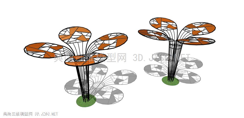   景观装置  景观小品 公园小品 广场小品  木条装置