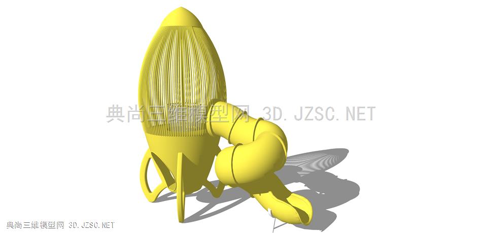 科幻儿童设备 (2) 儿童游乐场设施 户外设施 公园活动器材 滑梯 神舟1号模型 飞船模型