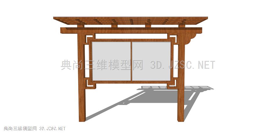 民俗农具景观小品110 木制广告栏 通报栏 乡村古代阅报栏  通告栏  告示栏