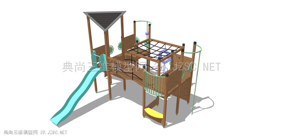 儿童活动场地(75) 儿童游乐器械 无动力儿童设施 儿童游乐场设施 户外设施 公园活动器材 滑梯 木屋