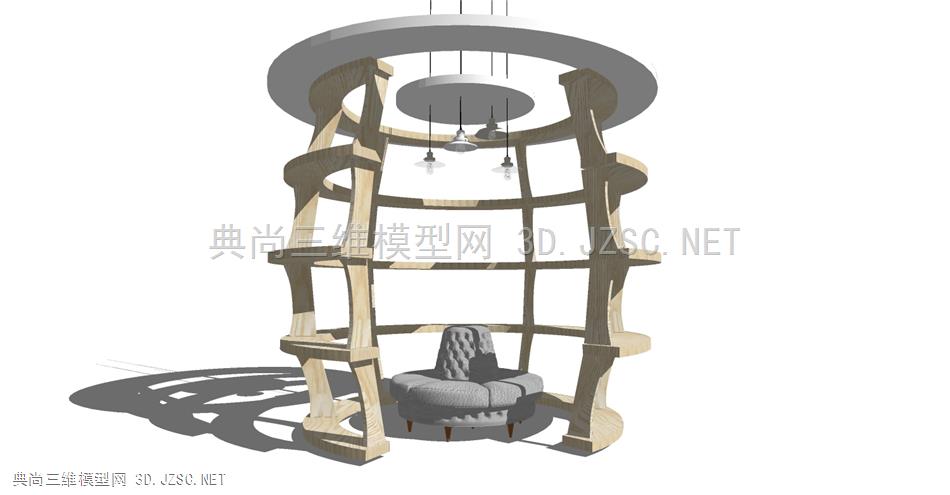 现代异形休闲沙发、休息区