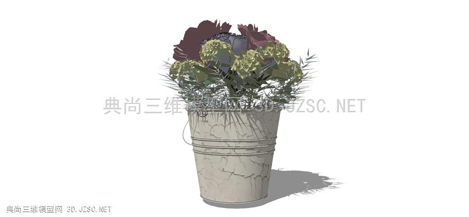 现代风格装饰植物盆栽 (154)