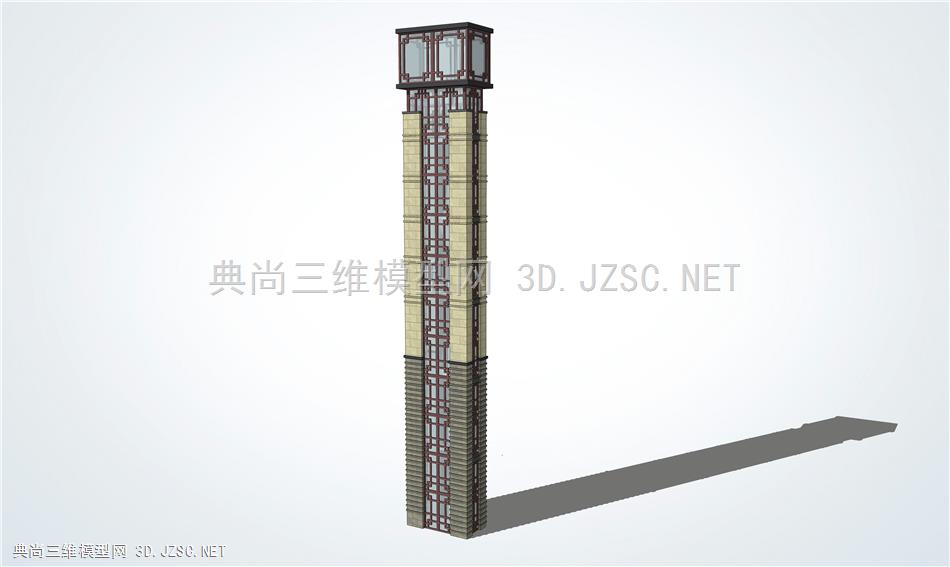 欧式景观塔楼钟楼