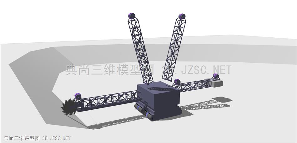 斗轮取料机 3 工地车 工程车辆   作业车 玩具车 儿童玩具 