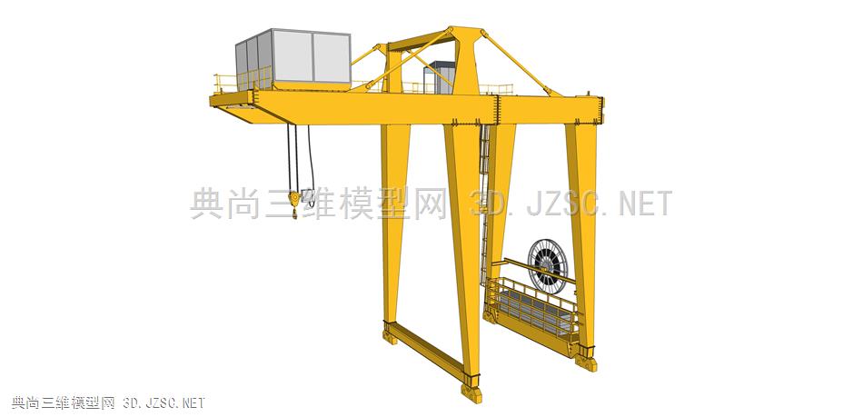 龙门起重机 航吊龙门吊模型 港口移动式起重机 超级机械吊臂吊车 码头机械手 工程行吊 高空作业吊车 塔吊