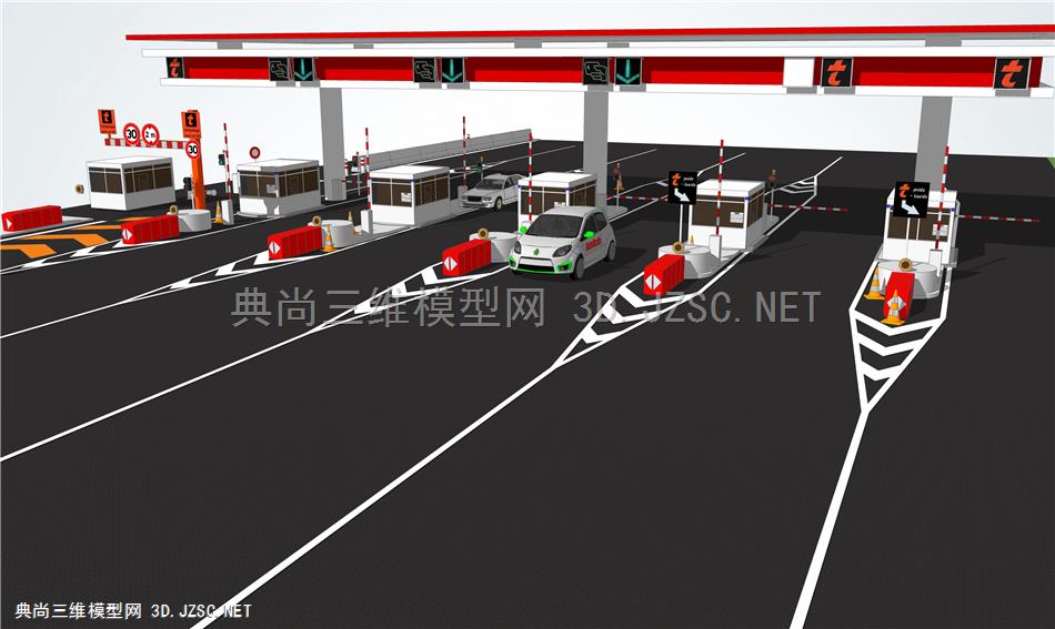 高速路口收费站