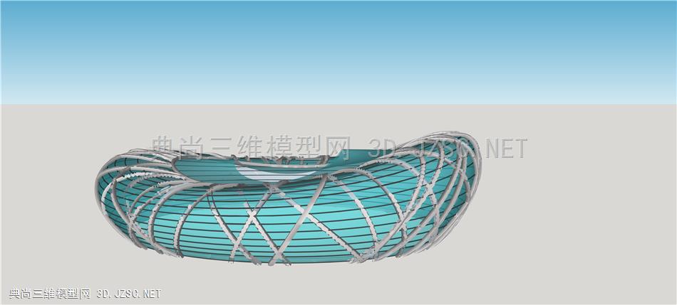 鸟巢状小品