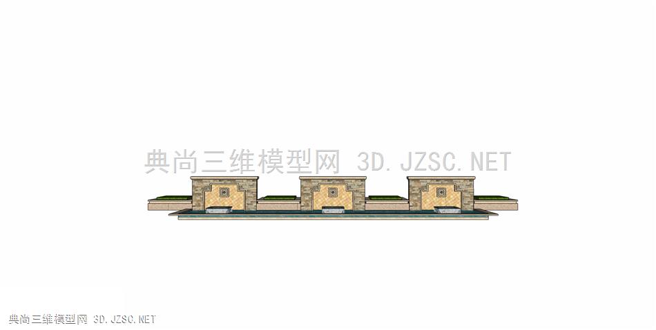 精致景墙模型 (13)