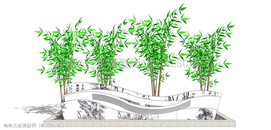 文化墙景墙浮雕 (56) 景观小品 景观装饰 雕塑 中式围墙 新中 浮雕石 花盆 植物盆