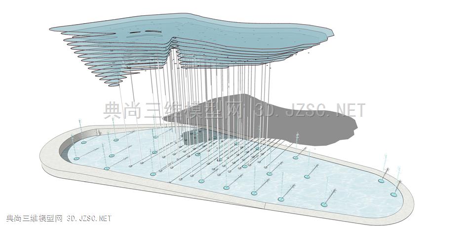 现代廊架构筑物(14) 廊架结构 景观小品 景观装饰 凉亭 廊架 异形休息亭 雨棚 遮阳棚 公园广场休息亭