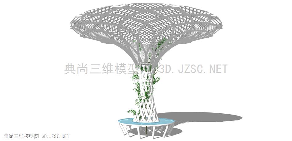 现代廊架构筑物(7) 廊架结构 景观小品 景观装饰 凉亭 廊架 异形休息亭 雨棚 遮阳棚 公园广场休息亭