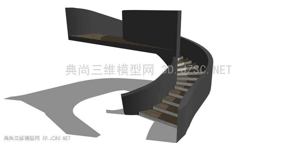 旋转楼梯 (13)  转角楼梯 钢结构楼梯 楼梯 宴会厅 酒店楼梯 轻奢风格楼梯