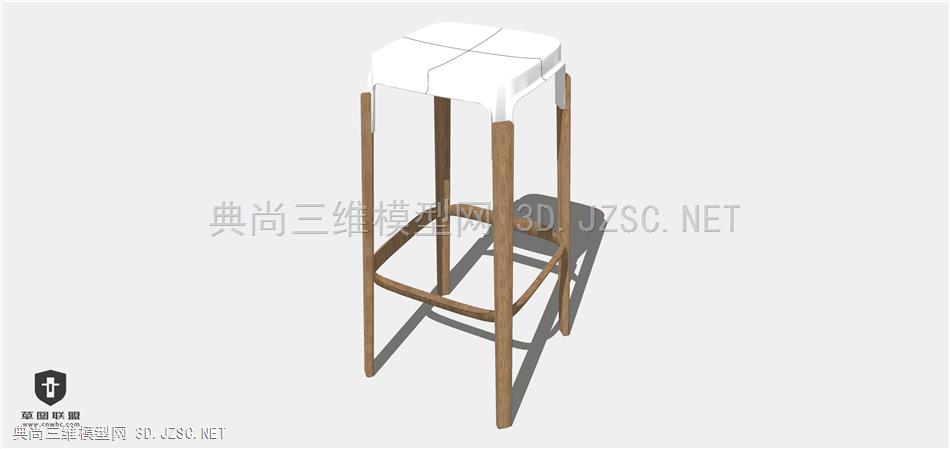 现代风格白色椅子