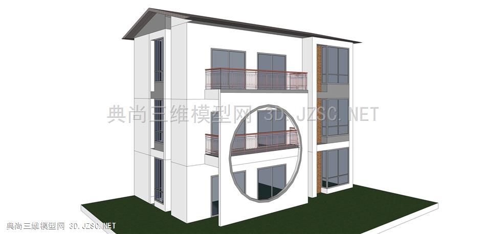 徽派新中式风格建筑 (82  中式徽派建筑 文化活动中心 私人会所 度假酒店 度假村 私人别墅 