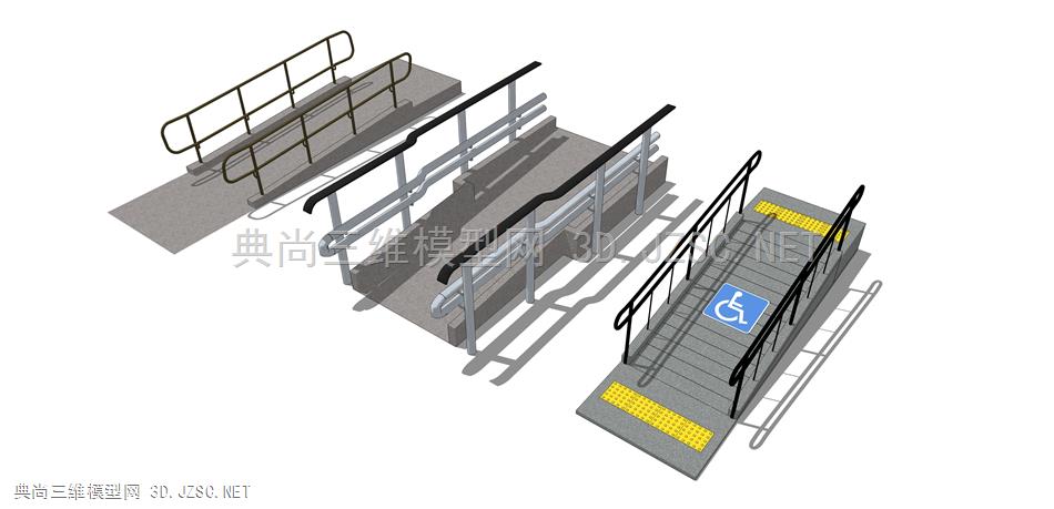 无障碍通道  无障碍坡道  斜坡 楼梯斜坡