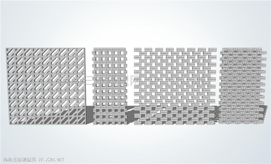 现代 景墙 建筑表皮 墙体