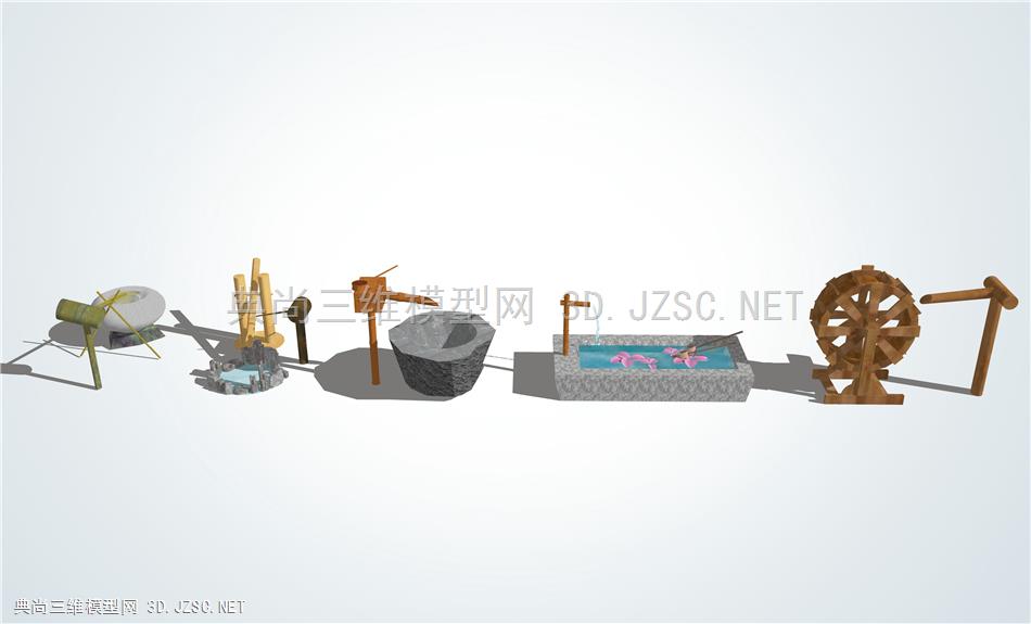 中式禅意枯山水 水景 小品