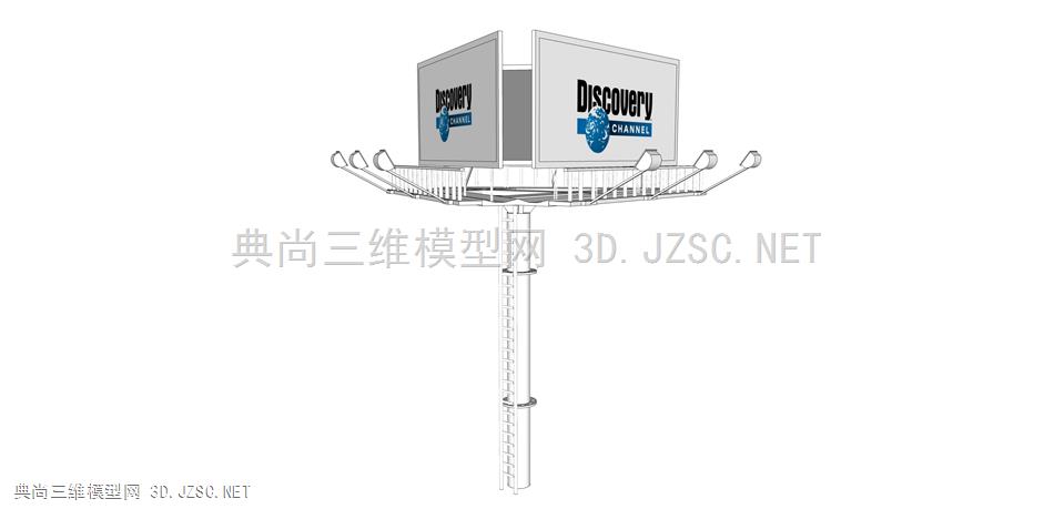 001_广告牌店招 现代风广告牌 展架  灯箱 