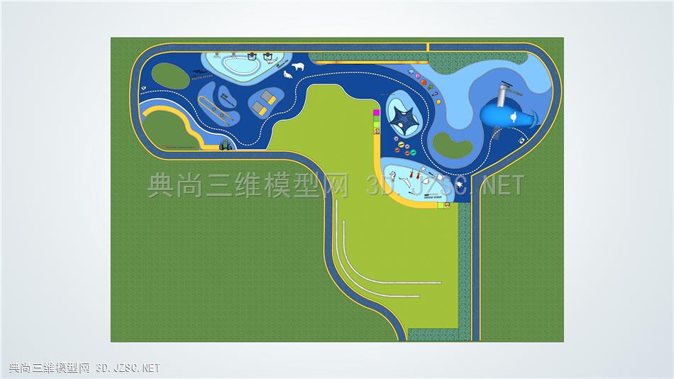 现代儿 童游乐区