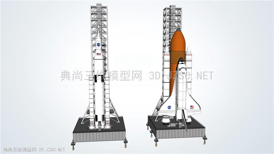 现代火箭发射塔
