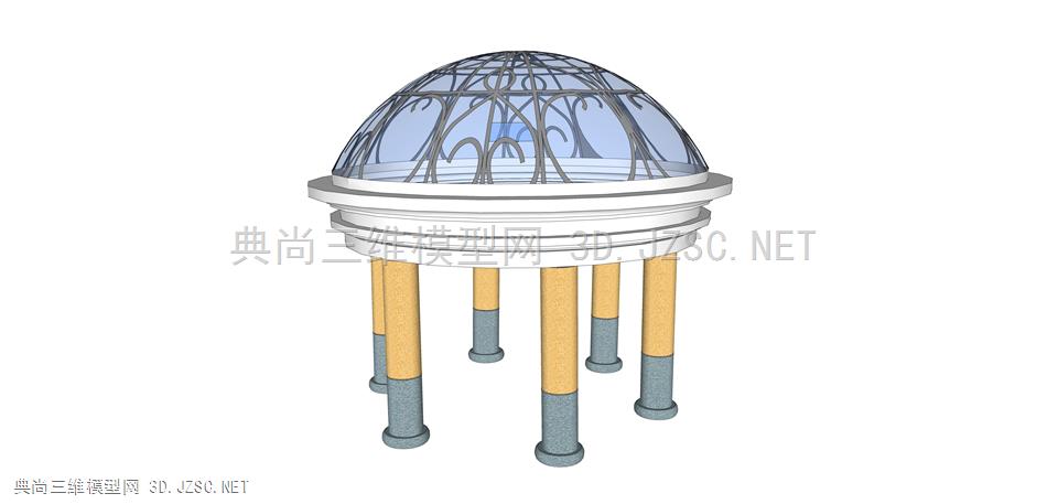 欧式圆亭002