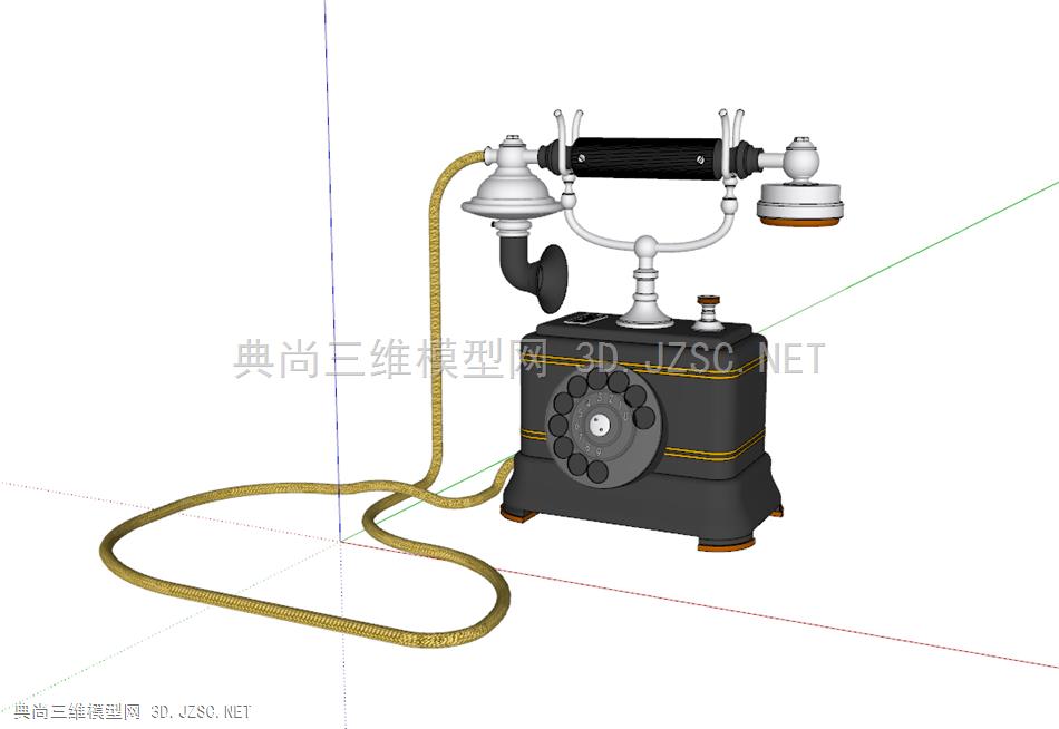 复古电话机模型2024 (1)